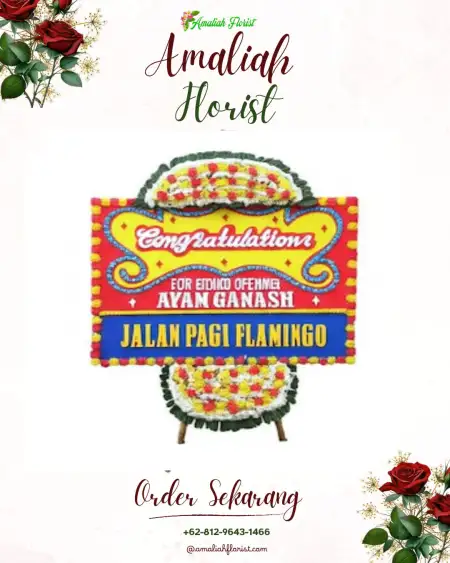 Sewa Papan Bunga Bebekan